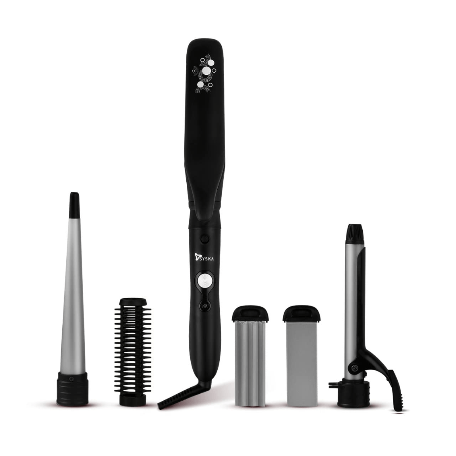 Buy Syska HS5000K 5in1 Multi Styling Kit Straightener, Curler